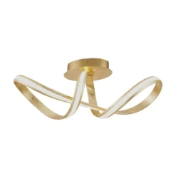 LED Deckenleuchte dimmbar Metall in Gold 2050 lm Modern