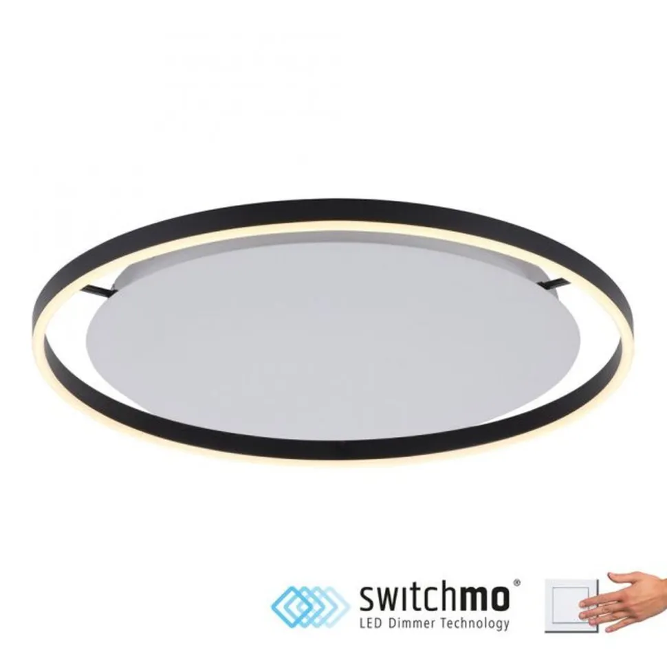 LED Deckenleuchte dimmbar Anthrazit Ø58,5 cm 3650 lm