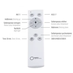 LED Deckenleuchte Dimmer 40 W 3600 lm Fernbedienung