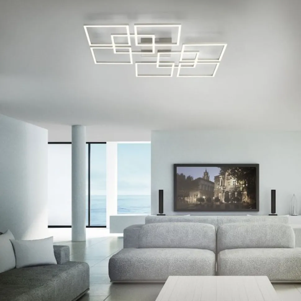 LED Deckenleuchte Farbtemperaturwechsel 58 W in Stahl