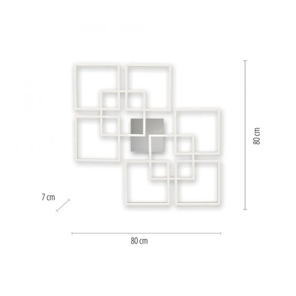 LED Deckenleuchte Farbtemperaturwechsel 58 W in Stahl