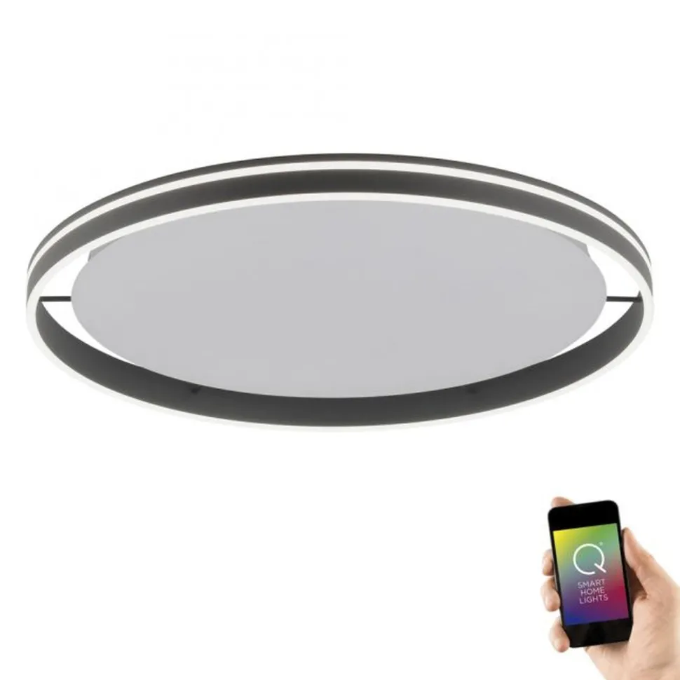 LED Deckenleuchte Farbtemperaturwechsel 58 W Anthrazit