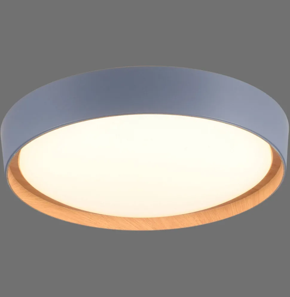 LED Deckenleuchte Grau Natur Ø40 cm 3400 lm dimmbar