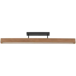 LED Deckenleuchte Holz Metall 3000 K warmweiß 2807 lm 96 cm