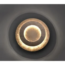 LED Deckenleuchte in Blattgold Metall 2270 lm Ø40 cm