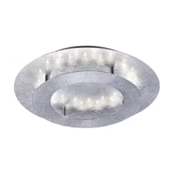 LED Deckenleuchte in Blattsilber Metall 18 W Ø40 cm