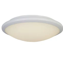 LED Deckenleuchte IP44 Ø 30,5 cm rund Weiß 3500 K Bad