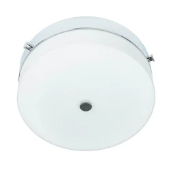 LED Deckenleuchte JANJA in Chrom IP44 Ø25cm Lampe