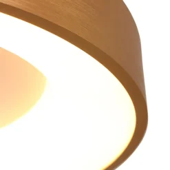 LED Deckenleuchte Metall Kunststoff in Gold Weiß 40 W