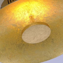 LED Deckenleuchte Metall dimmbar in Blattgold 3000 K