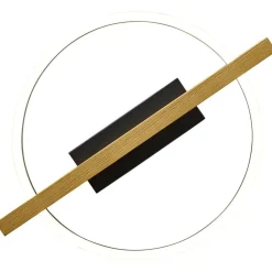 LED Deckenleuchte Metall Holz L:39 cm 16 W 3000 K Ring