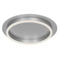 LED Deckenleuchte Metall Kunststoff in Stahl 2700 K