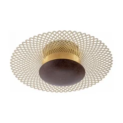 LED Deckenleuchte Metall Rost-Gold Ø45 cm 12 W dimmbar