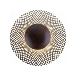 LED Deckenleuchte Metall Rost-Gold Ø45 cm 12 W dimmbar