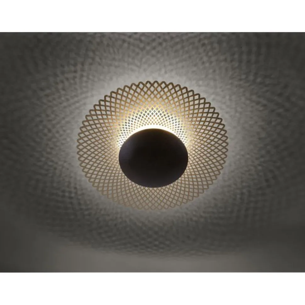 LED Deckenleuchte Metall Rost-Gold Ø45 cm 12 W dimmbar