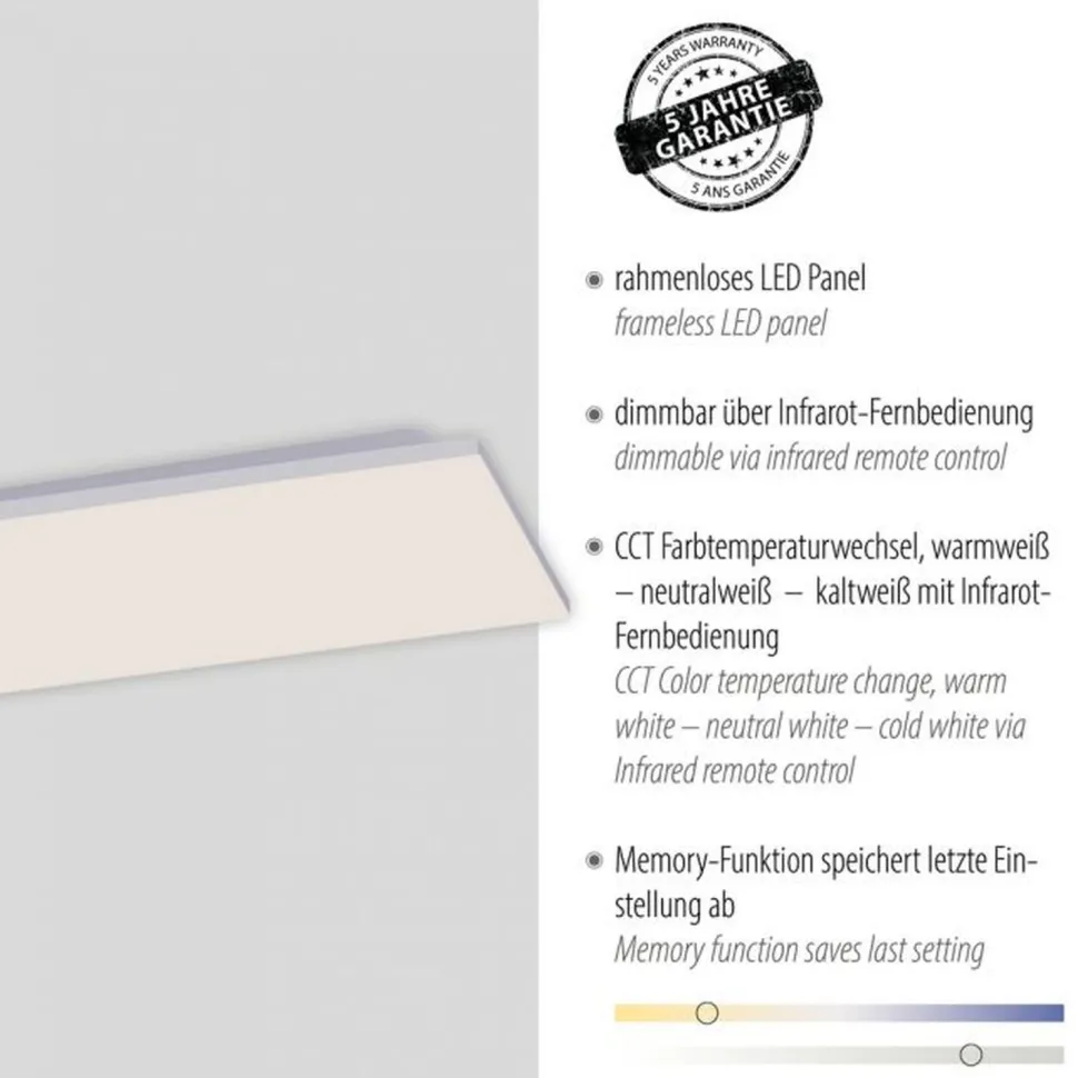 LED Deckenleuchte mit Fernbedienung dimmbar 2700-5000 K