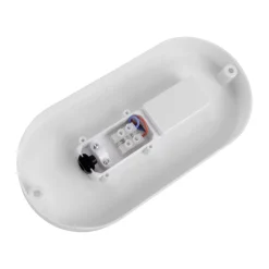 LED Deckenleuchte oval IP65 Weiß 19,5 cm Keller außen