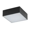 LED Deckenleuchte Schwarz 3000 K B: 11 cm klein quadratisch