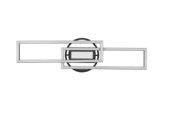 LED Deckenleuchte Schwarz Dimmer Fernbedienung 4500 lm