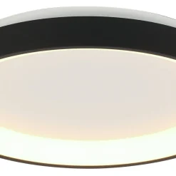 LED Deckenleuchte Schwarz Weiß Ø38 cm 30 W gemütlich