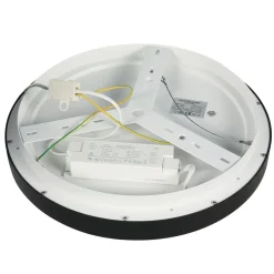 LED Deckenleuchte Schwarz Weiß Ø38 cm 30 W gemütlich