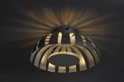 LED Deckenleuchte Silber 1100lm rund 26cm FLARE