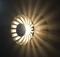 LED Deckenleuchte Silber 1100lm rund 26cm FLARE