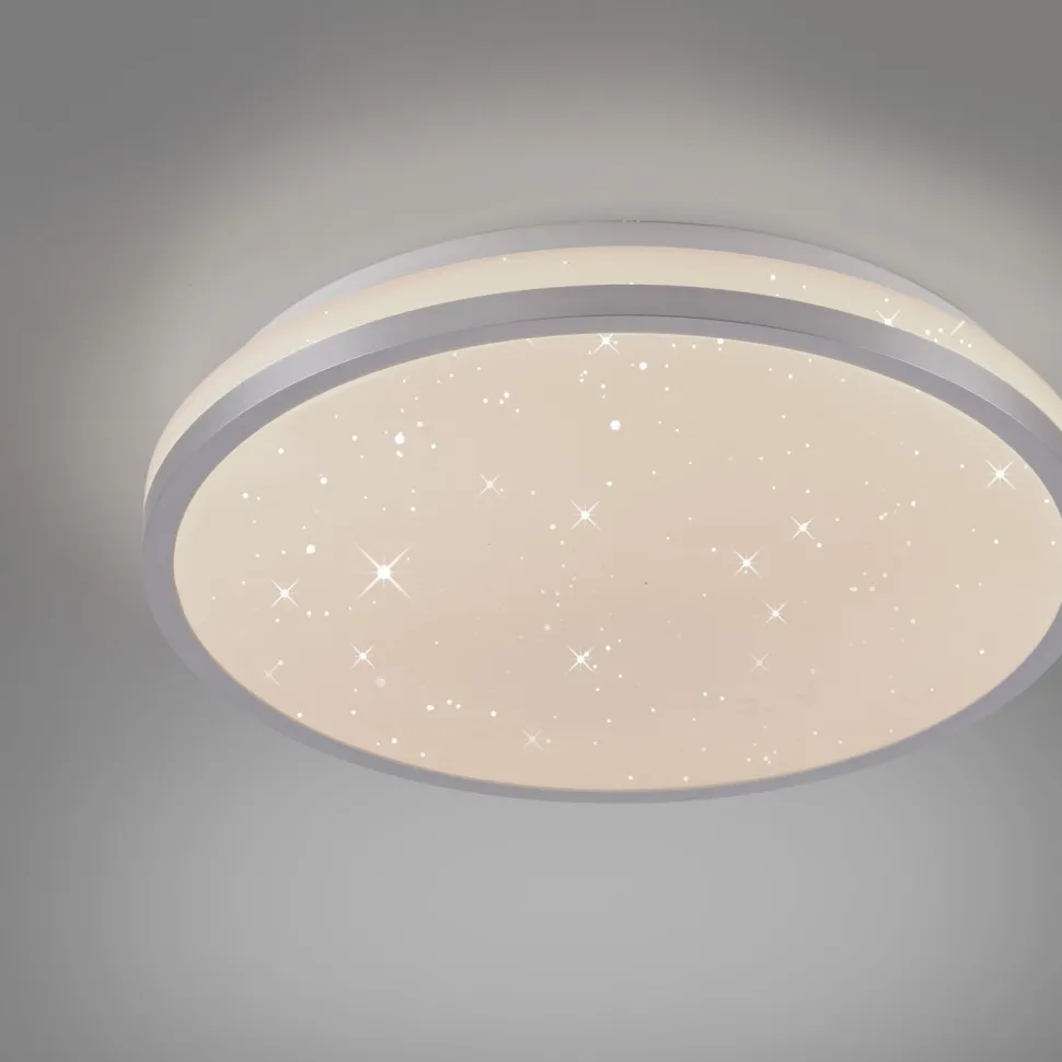 LED Deckenleuchte Sternenhimmel Silber 1380 lm dimmbar