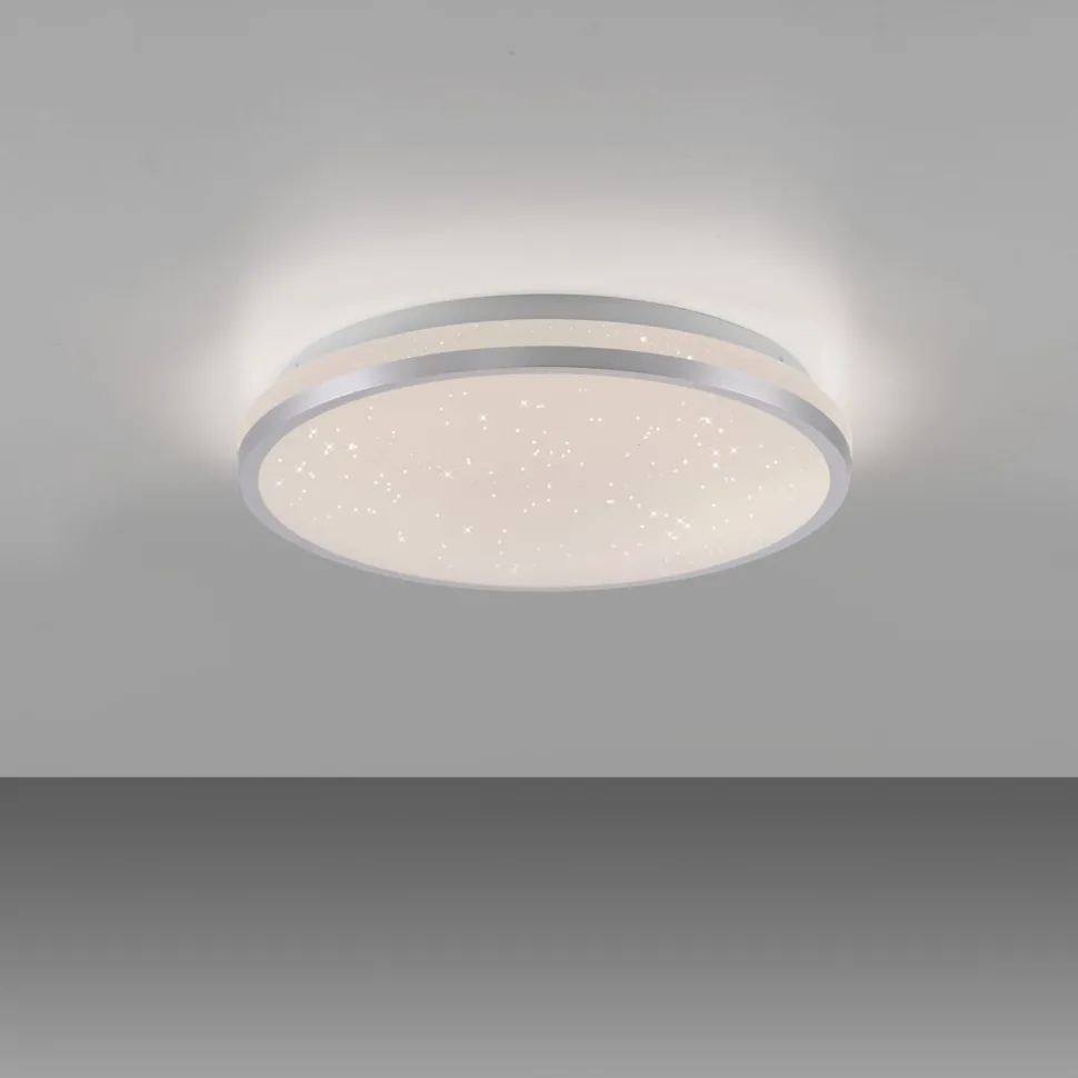 LED Deckenleuchte Sternenhimmel Silber 1380 lm dimmbar