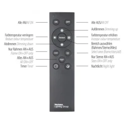 LED Deckenleuchte Sternenhimmel in Stahl 40 W dimmbar