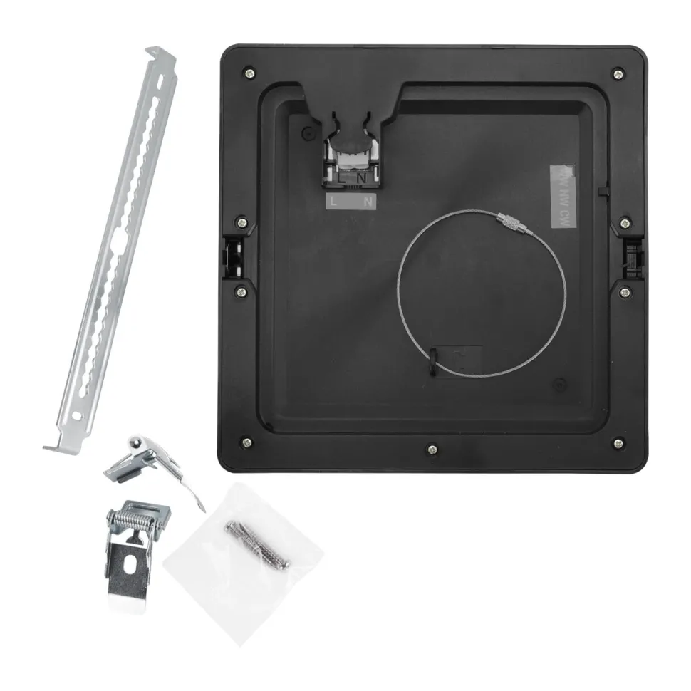 LED Deckenleuchte Unterputz Aufputz B: 29,2 cm Schwarz Weiß