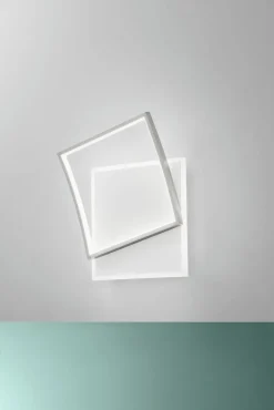 LED Deckenleuchte Weiß Silber 40 W 4800 lm L:42 cm