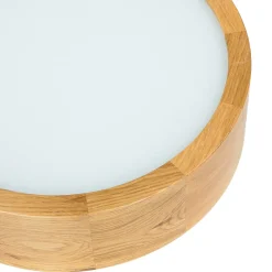 LED Deckenleuchte Wohnzimmer Holzlampe Eiche