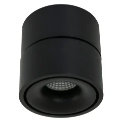 LED Deckenspot Metall Schwarz Ø78 cm rund 8 W 2700 K