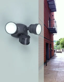 LED Deckenspot Sensor verstellbar IP54 Schwarz 5000 K