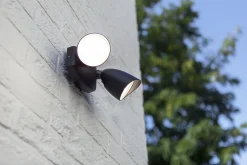 LED Deckenspot verstellbar IP54 Schwarz 4000 K L:25 cm