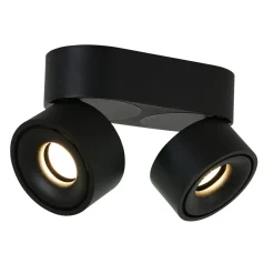 LED Deckenstrahler Metall Schwarz L:16,1 cm 2-flammig