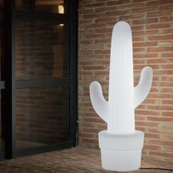 LED Dekolampe außen Farbwechsel dimmbar 100 cm IP65 Kaktus