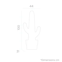 LED Dekolampe Garten Weiß 100 cm IP65 6000 K Kabel Kaktus