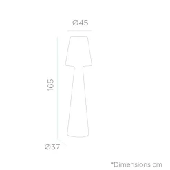 LED Dekoleuchte außen 165 cm Stecker Kabel 2700 K IP65