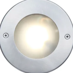 LED Einbaustrahler Aluminium IP67 rund Ø12 cm Nickel