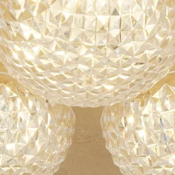 LED Einbaustrahler in Gold Metall Ø35 cm 6 W 3-flammig