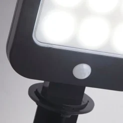 LED Gartenleuchte Erdspieß Solar IP44 verstellbar Schwarz