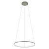 LED Hängelampe Aluminium Ring Seidenolive Ø60 cm 660 lm