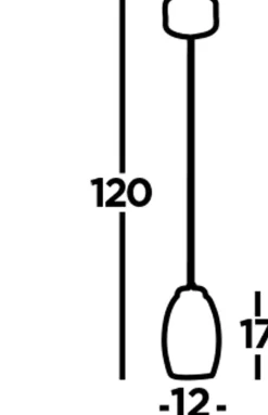 LED Hängelampe Glas verstellbar Ø 11,5 cm 3000 K