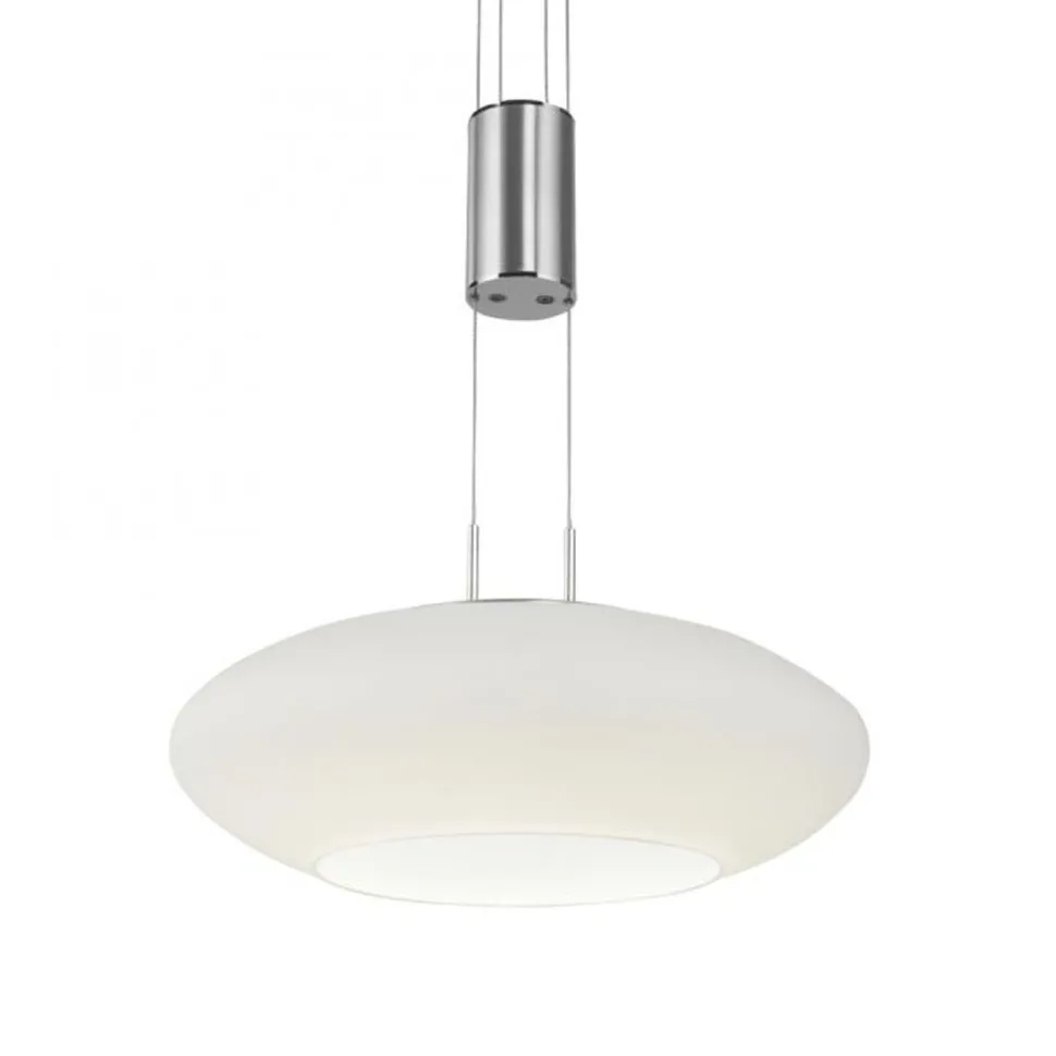 LED Hängelampe Glasschirm dimmbar Fernbedienung 4350 lm