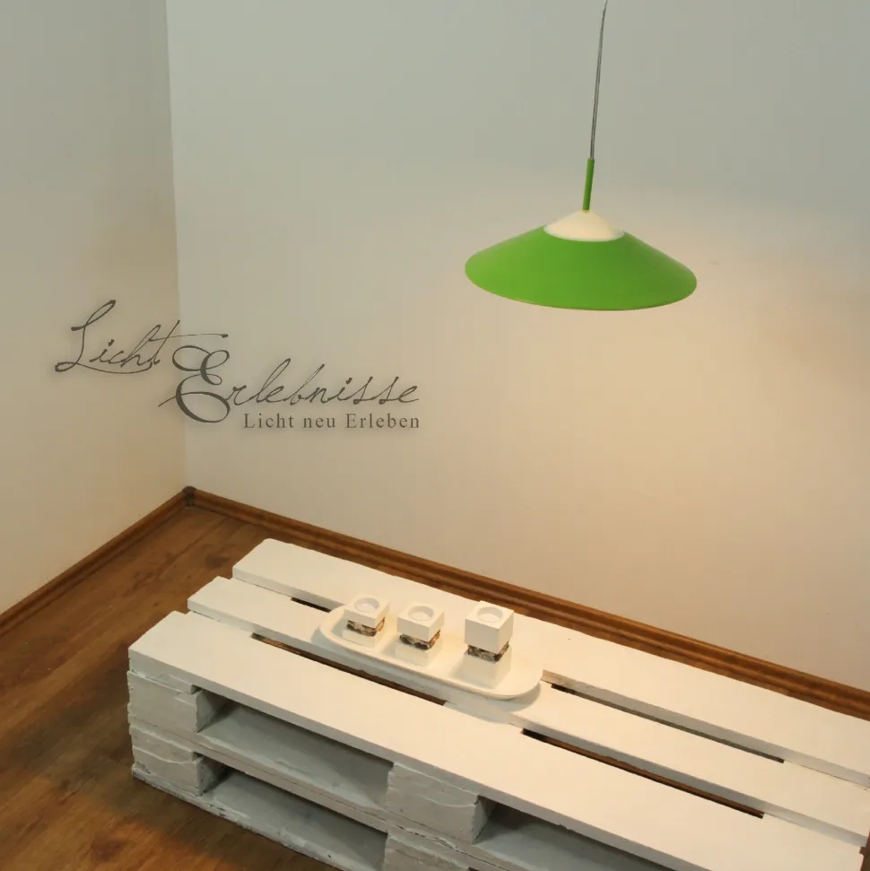 LED Hängelampe Grün Retro Design blendarm