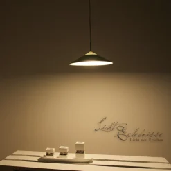 LED Hängelampe Grün Retro Design blendarm