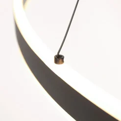 LED Hängelampe Metall Kunststoff 80 cm rund 60 W 2700 K