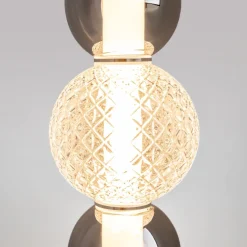 LED Hängelampe Metall Rauchglas 38 cm breit 4000 lm INA